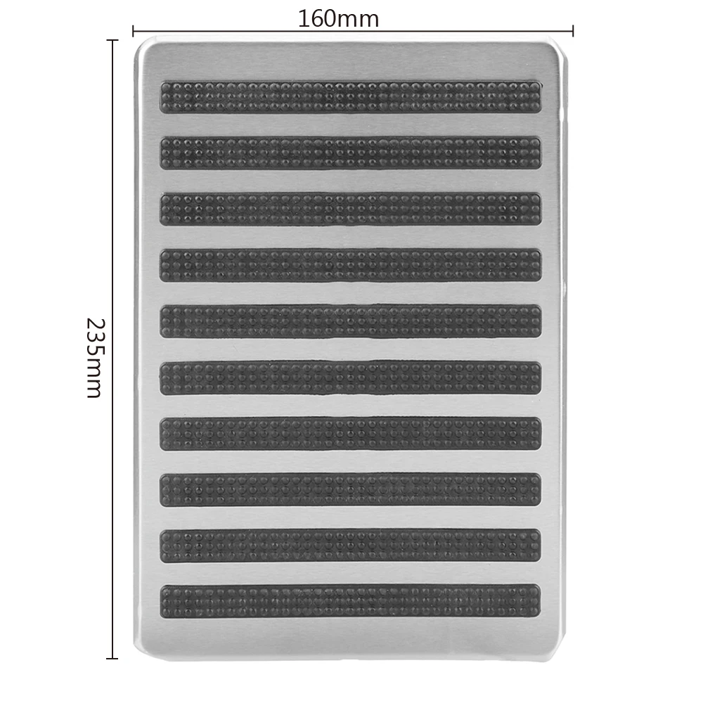 Универсальный автомобильный коврик из нержавеющей стали с накладкой на пол для