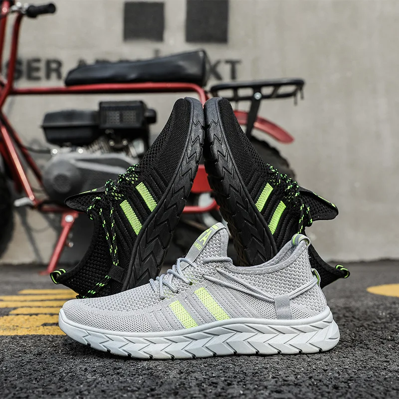 Модные весенне летние мужские повседневные туфли белые дышащие на шнуровке