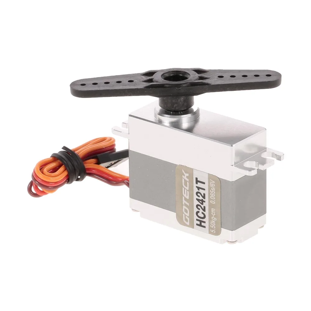 

GOTECK HC2421T металлический Шестерни высокий крутящий момент 6,5 кг цифровой сервопривод с бесколлекторном двигателе для Водонепроницаемый для Р...