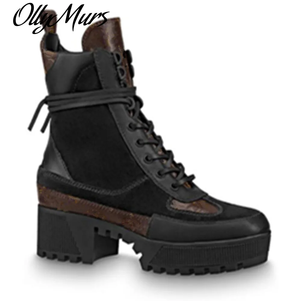 

Женские ботинки из натуральной кожи на шнуровке, на плоской платформе