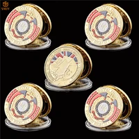 5pcs ww ii d day sword beach landing campaign euro royal engineer customized gold plated challenge coins value collection gift