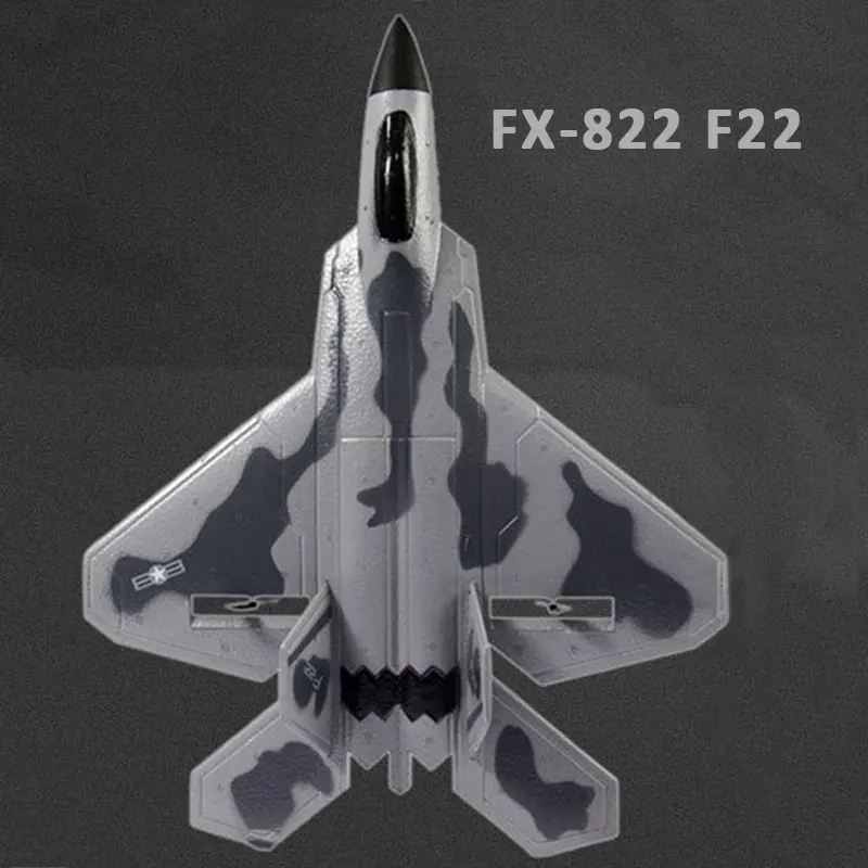 FX-822 F22 RC самолет 2,4 ГГц RC Самолет EPP RTF с батарейным пультом дистанционного управления RC Квадрокоптер модель самолета камуфляж Avion RC