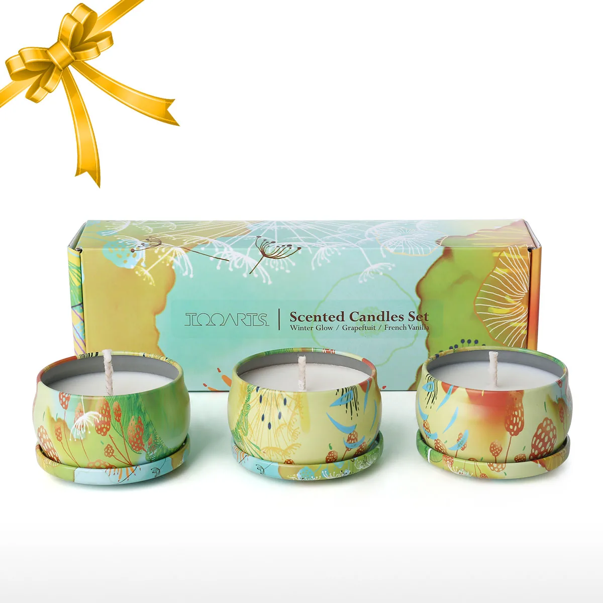 Ароматические Свечи Натуральный Соевый Воск Изысканная Подарочная коробка