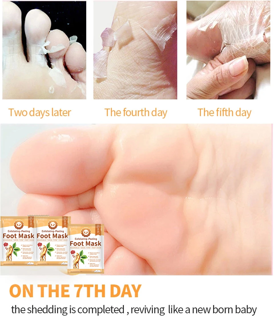Маска для ног пилинг маска скраб отшелушивающие носки педикюра против трещин