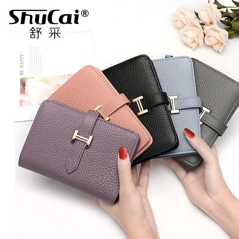 Новинка Женский кошелек Малый клатч из натуральной кожи женские кошельки