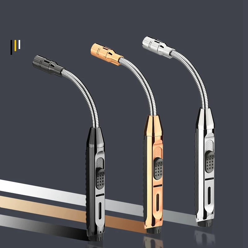 candle turbo metal gas lighters smoking accessories windproof bbq kitchen cooking jewelry welding cigar lighters gadgets for me free global shipping