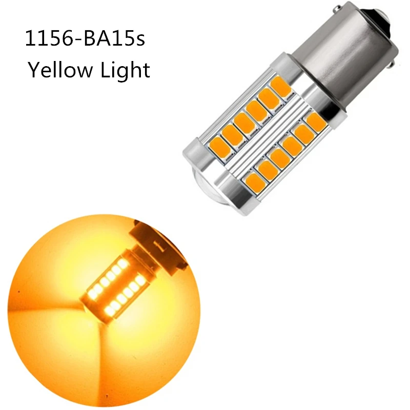 Groleds 12V Светодиодная лампа Bombillas светодиодный светильник 12V Светодиодная лампа SMD 5730 лампочка светильник 1156 1157 Тормозной светильник s задний указатель поворота светильник - Испускаемый цвет: 1156 Yellow Light