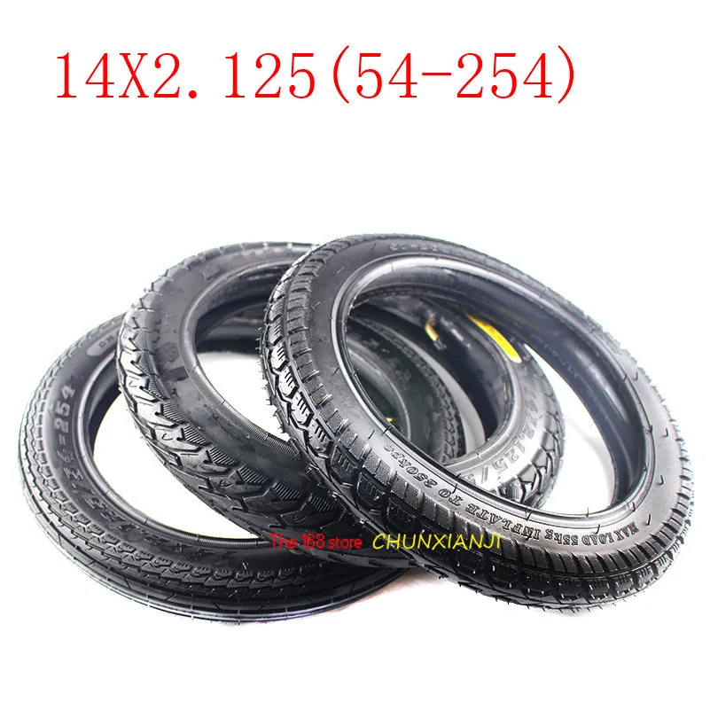 Супер 14 дюймовая шина 14X2 125/54 254 внутренняя камера шины подходит для многих