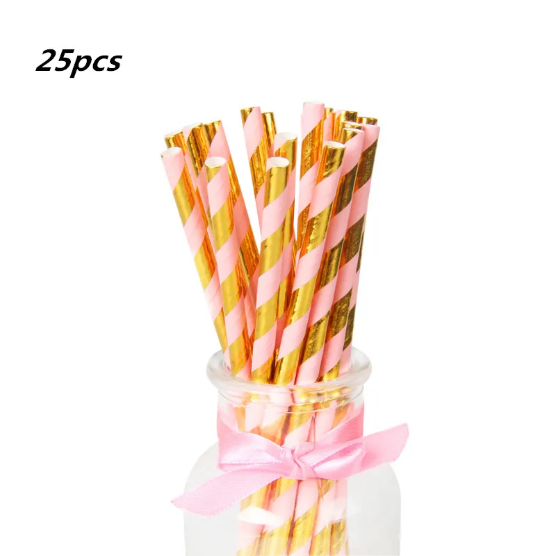 25pcs straw 20 шт./лот, горячая Распродажа, золотое, синее бумажное полотенце, салфетка для мальчиков и девочек, вечерние салфетки, украшение для салфеток, 33*33 см - Цвет: 25pcs straw