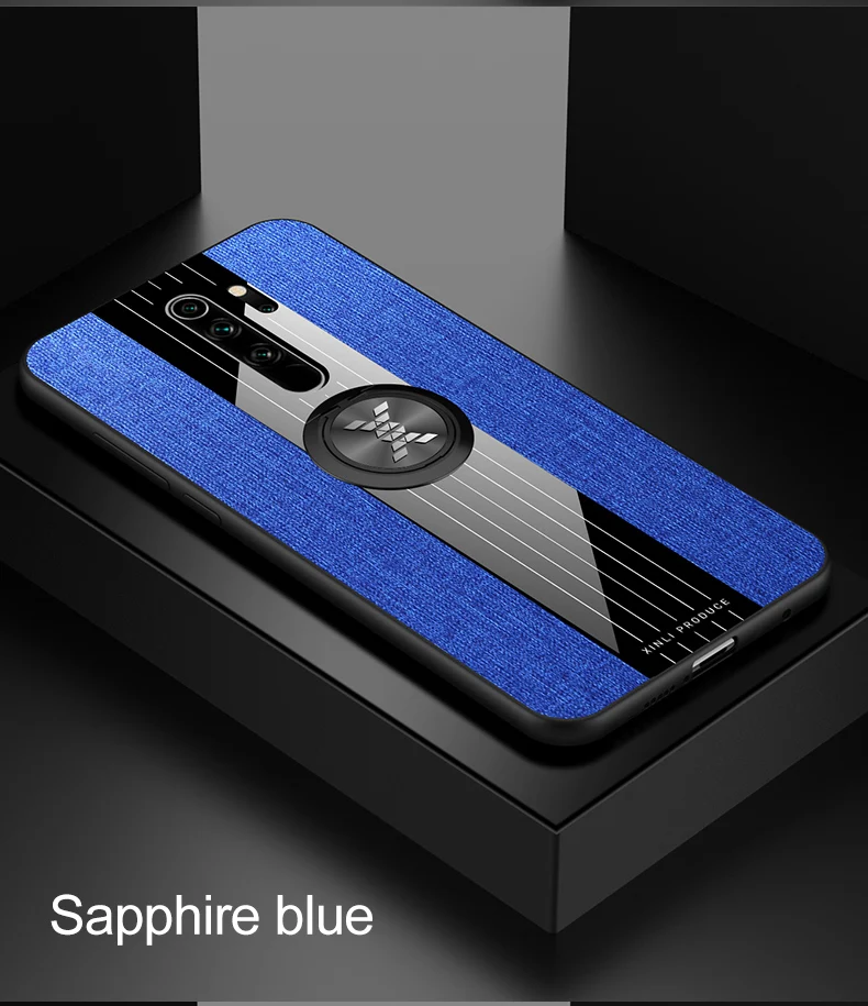 For Xiaomi Redmi Note 8 Pro Case Matte Cover For Xiomi Xiaomi Redmi Note 8 Note8 Shockproof Phone Case Magnetic Ring Holder