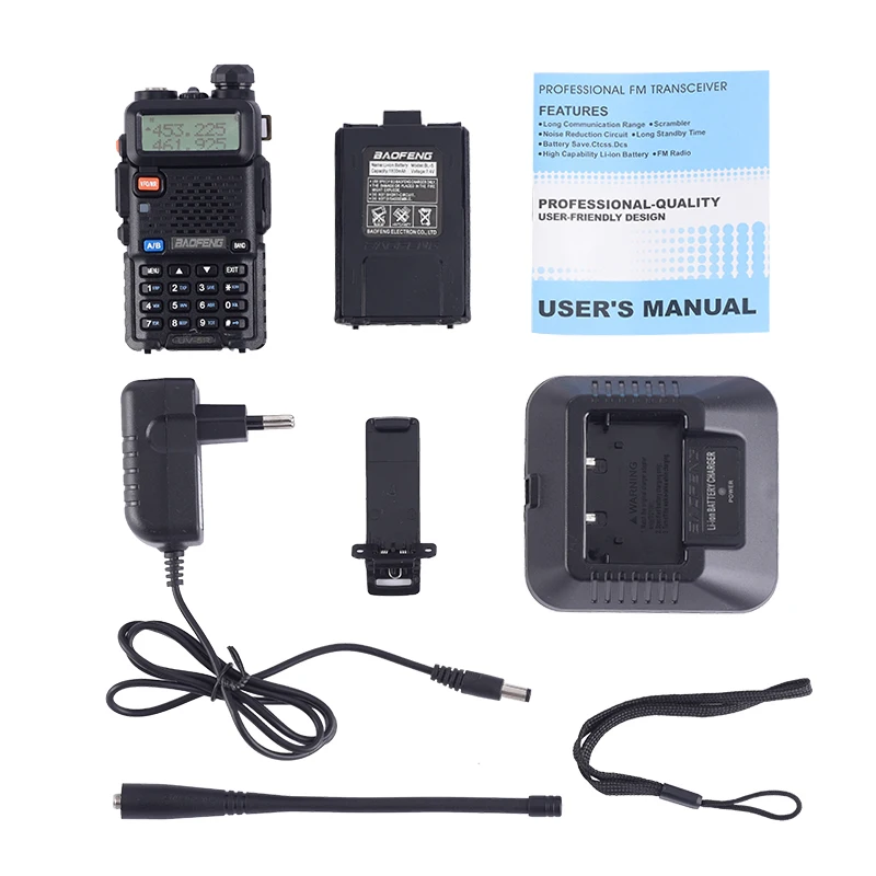 Реальная портативная рация 8 Вт Baofeng UV-5R Talkie UV 5R высокомощная любительская