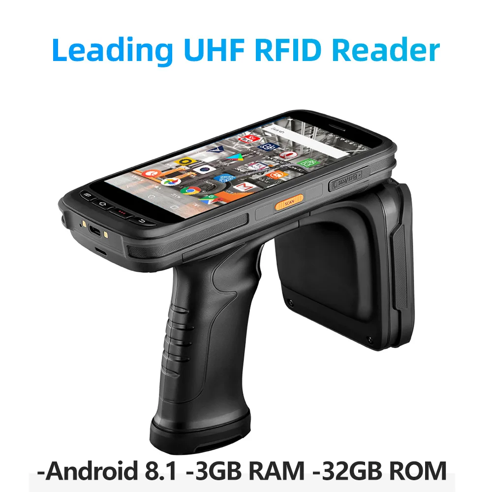 

Портативный POS-терминал MUNBYN Rugged Android 8,1 PDA Zebra 2D сканер штрих-кода UHF RFID ридер BT 4G WiFi GPS склад 3 ГБ