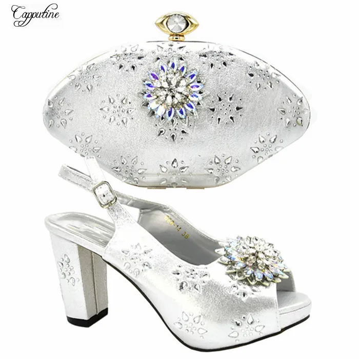 Элегантные серебристые женские туфли на высоком каблуке в африканском стиле и