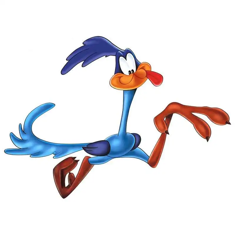 

For Pictures of Road Runner Waterproof Car Stickers Anime Accessorie Scratch-proof Decalss for Fiat Stickers13 X 9.3cm