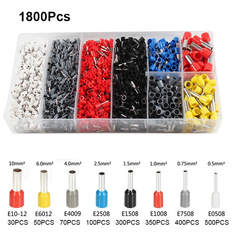 

Terminal Crimping Pliers Self-Adjusting Pliers Type 0.25-10mm2 Mini Electrical Plier Hand Tool Kit With 800/1200/180Pcs Terminal