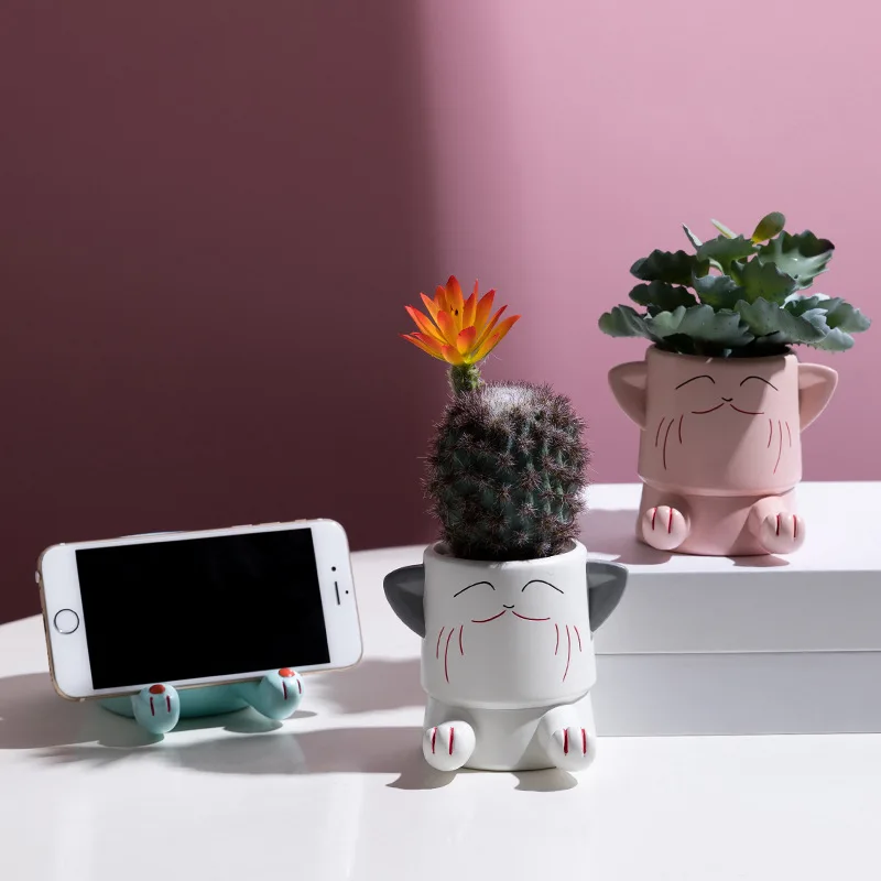 Суккулентное растение креативное зеленое украшение Северной Европы настольный