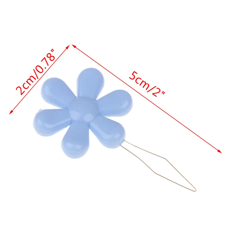 

10Pcs Random Color Elderly Easy Sewing Needle Device Threader Thread Guide Tool Garment Sewing Needlework Flower Shape Threader