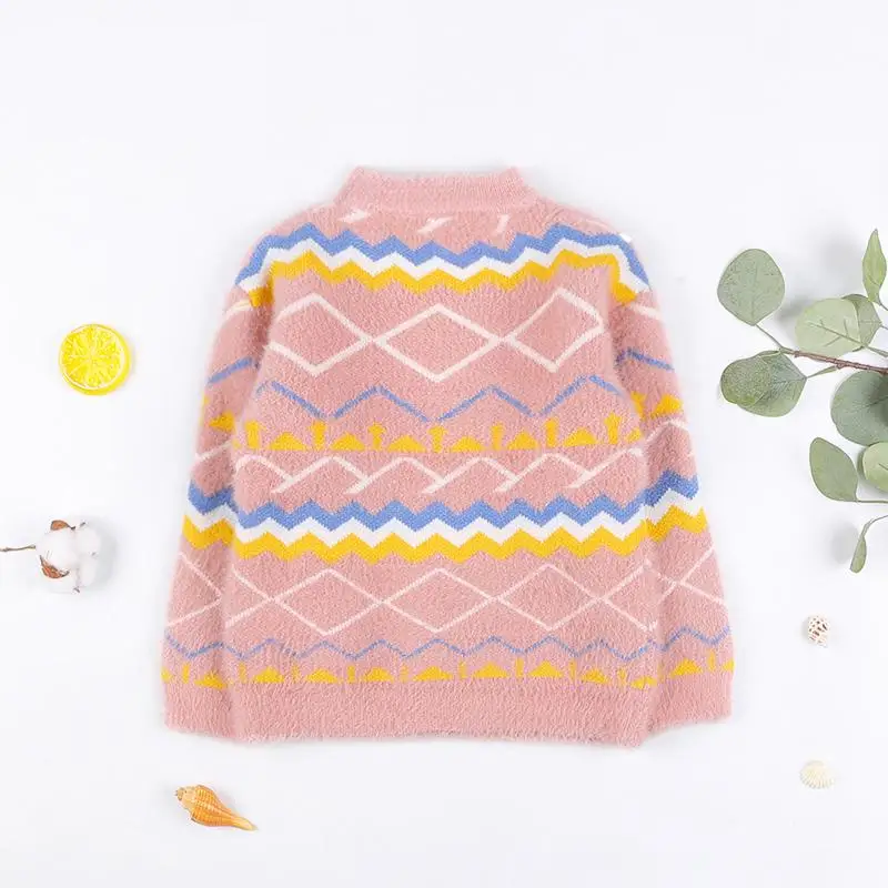 Детский свитер модный детский пуловер с длинными рукавами свитера для маленьких