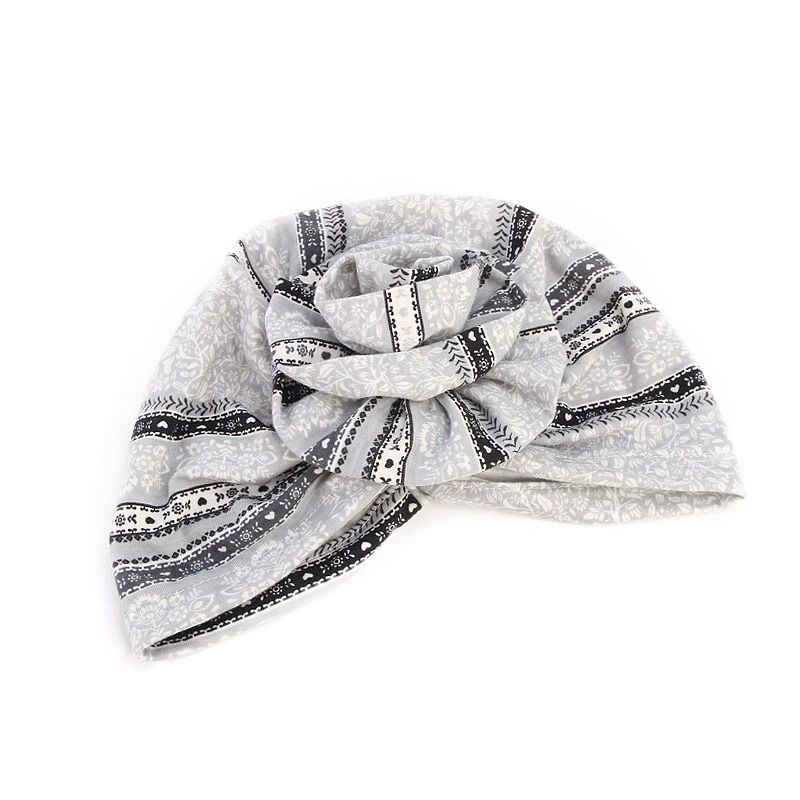 Женская шапка в стиле бохо с цветочным принтом тюрбан шапочка кепка Кепка для