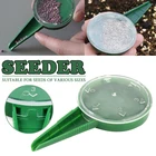 Ручной садовый Сеятель для семян, регулируемый дозатор для семян, 5 пилок, легко отделять, разные размеры