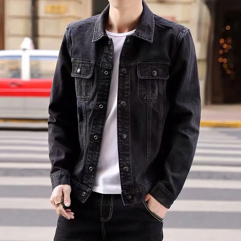 

2021 New Men Jeans Jacket Mens Jackets Men Hip Hop Man Vintage Denim Jacket Coat Streetwear For Man M-4XL