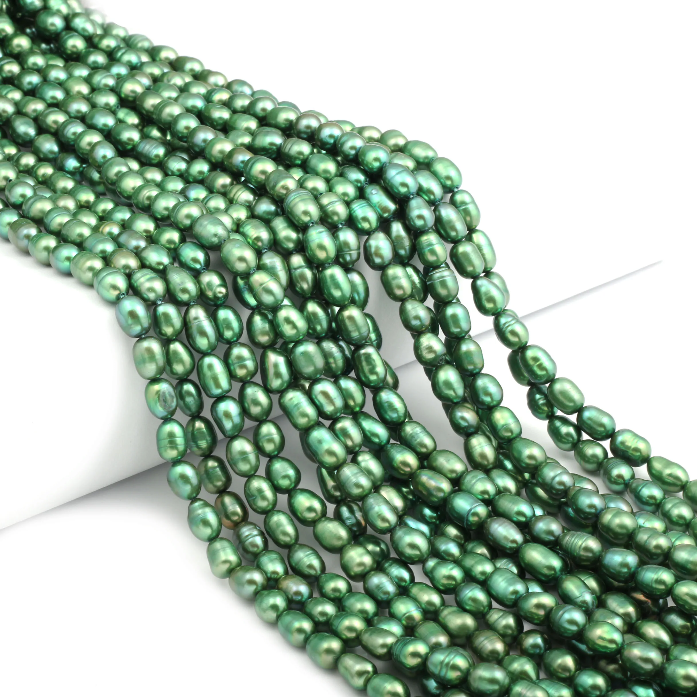 

Rainbow Freshwater Rice-shaped Pearl Loose Round Beads 36 Cm For DIY Bracelet Earring Necklace Sewing Craft Jewelry Accessory