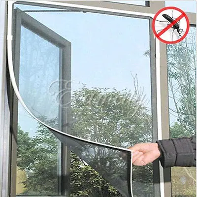 

2 Size Hand-free DIY White Screen Summer mosquito door insect fly mosquito magic magnetic protection network-50X130CM 200X150CM