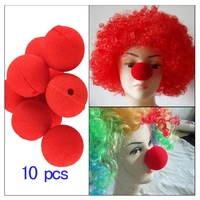10 pcs adorable red ball foam circus clown nose comic party sponge halloween costume magic dress wedding tools