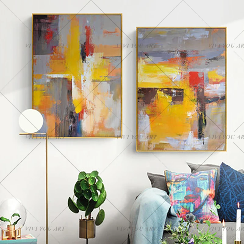 

Abstract Art Colorful Oil Painting Handpainted Canvas Painting Wall Pictures For Living Room bedroom Home Decor Canvas Painting