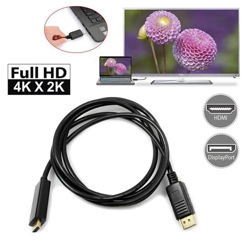 1 8 м/6 футов 3 м 10 порт дисплея Dp папа головка К Hdmi м/м кабель адаптер