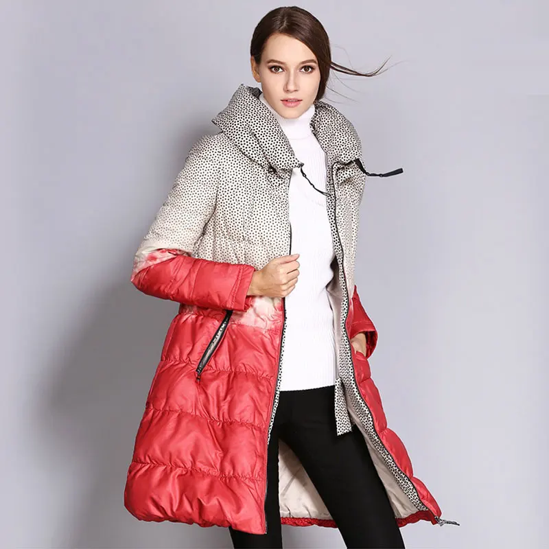 

Женское длинное теплое пуховое пальто foreacha, волнистые теплые женские пальто, зимние утепленные женские зимние пуховики, женские пальто