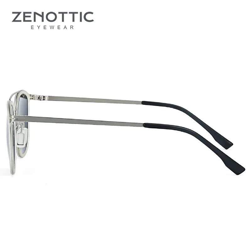 ZENOTTIC солнцезащитные очки Polaroid, мужские очки из сплава, квадратные UV400 Солнцезащитные очки, светильник, женские зеркальные поляризованные очки, новинка BT6301