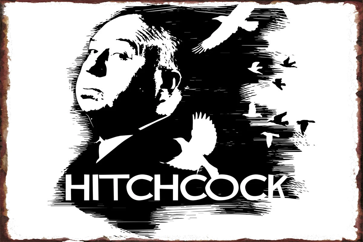

Жестяной знак Hitchcock, оловянные пластины, декор для стен, декор комнаты, Ретро винтажный металлический знак для художественного паба, дома, кл...