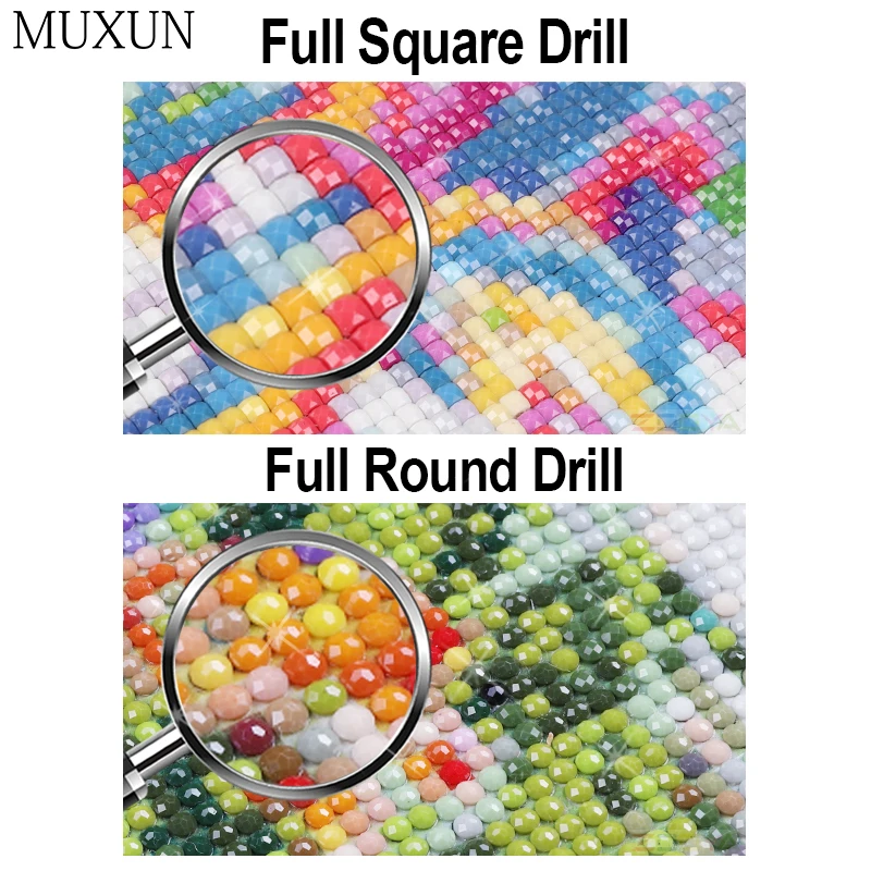 MUXUN 5D DIY Diamond Cartoon Kitten Round Rhinestone Mosaic Embroidery Cross-stitch Kitty Home Decoration HANDMAKE PE008 | Дом и сад