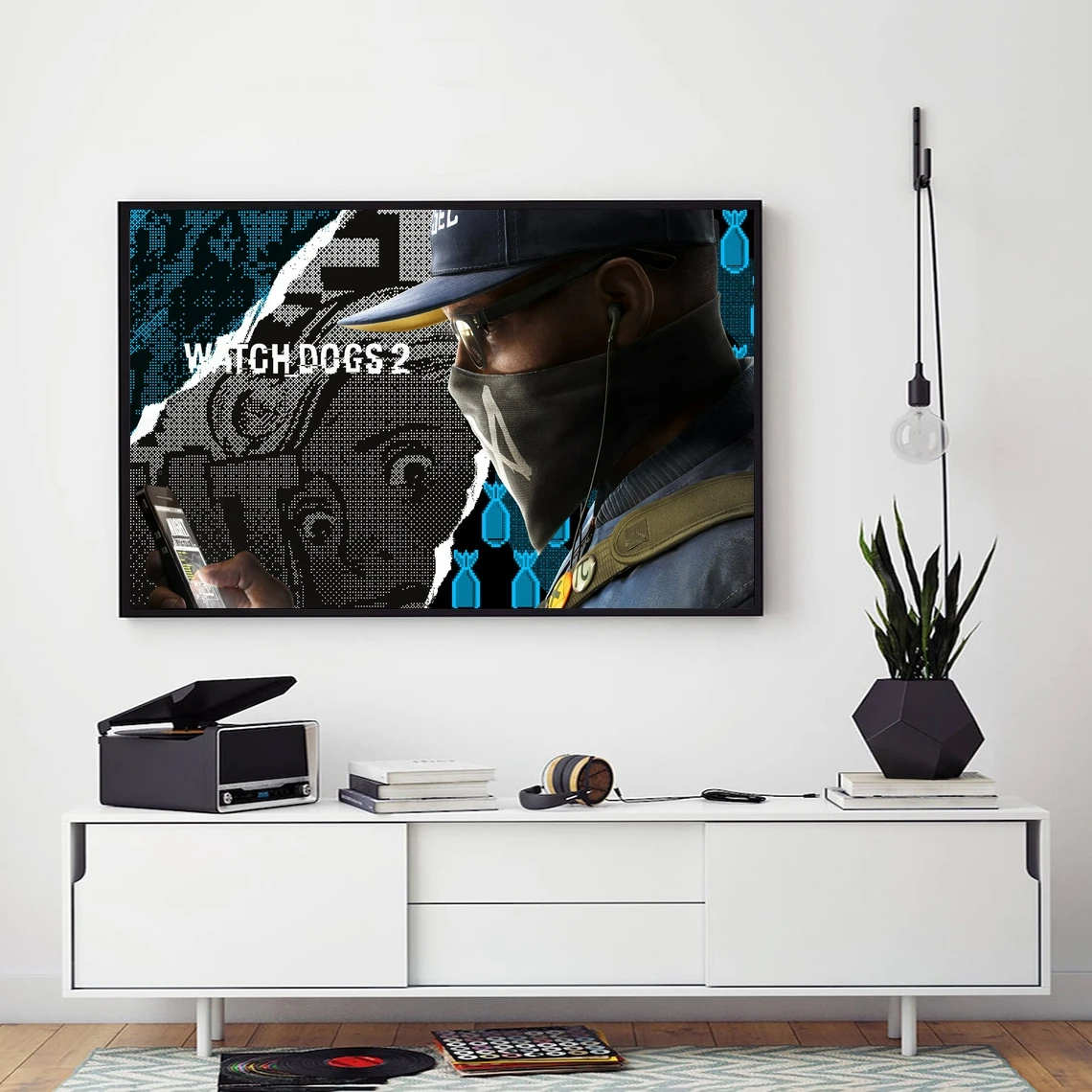 

Watch Dogs 2 Marcus Video Game Poster Art Print Canvas Painting Wall Pictures Living Room Home Decor (No Frame)