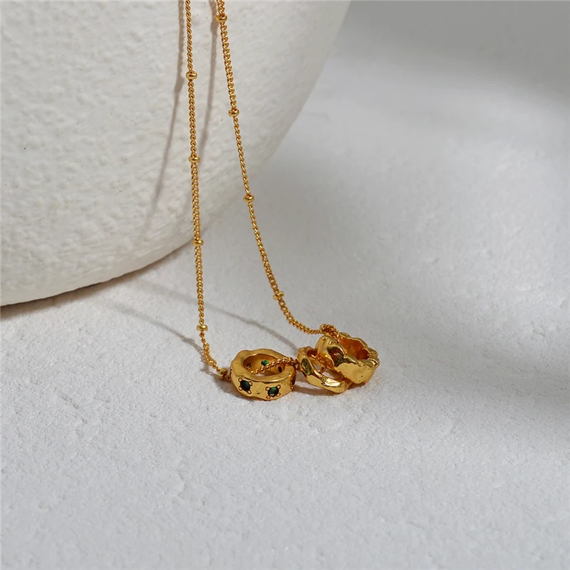 Американский ретро кольцо неправильной формы ожерелье женский меньшинств