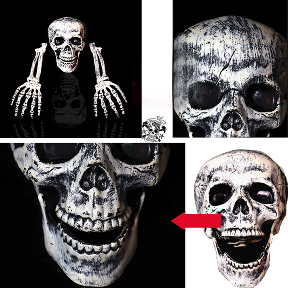 Поддельный скелет Хэллоуин реквизит для фокусов пластиковые реалистичные кости