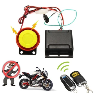 12V Car High Power Siren Security Alarm System Remote Control Anti-theft Motorcycle Bike Waterproof  in Pakistan