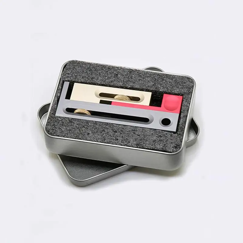 Настольная линейка с регулятором зазора прибор для измерения длины врезного и