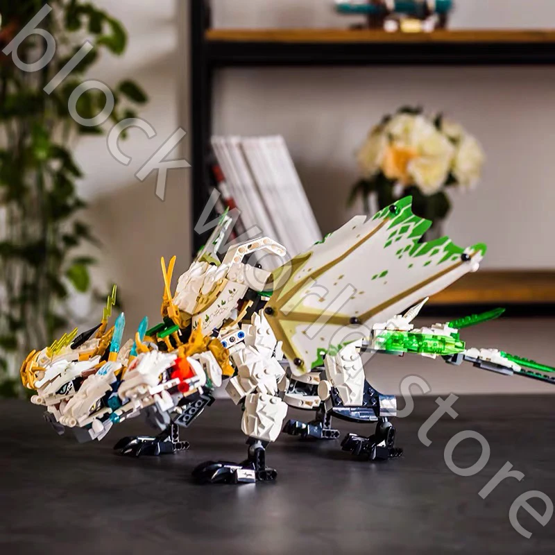 Ninjaed Movie Legacy Transformation robot The Ultralys Dragon building block модель совместима с 70679 фигурами