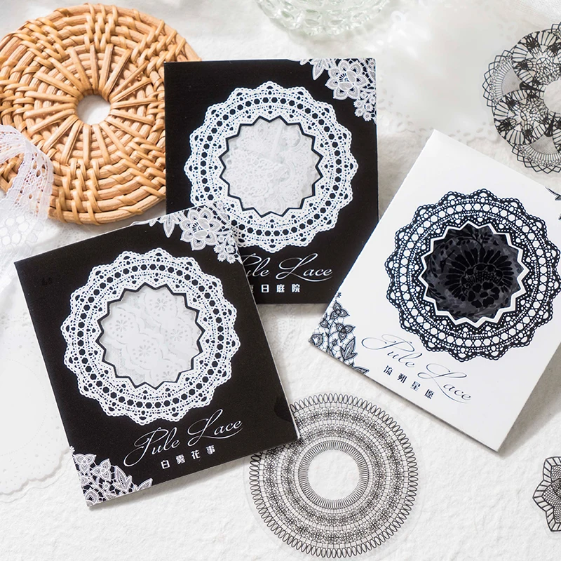 

Винтажные кружевные тематические наклейки для домашних животных, упаковка «сделай сам», дневник, журнал, украшение, этикетка, наклейка, аль...