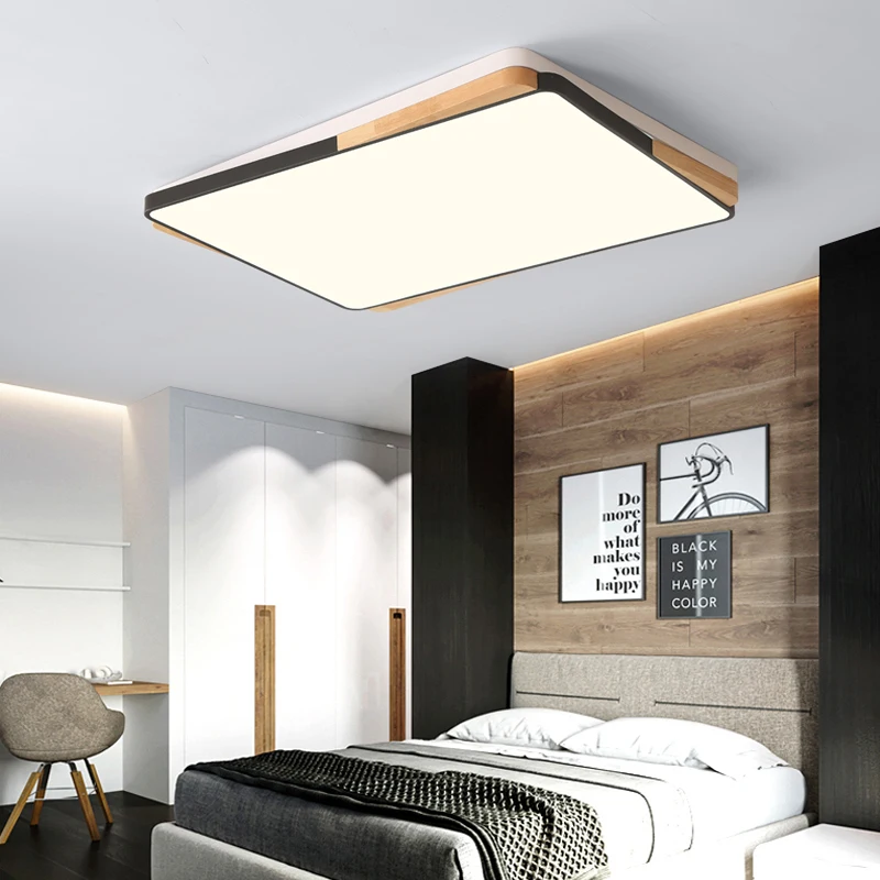

Современные светодиодный ные люстры QIBOMEI, комнатное освещение из натурального дерева для спальни, кабинета, гостиной, лампы, светильник, домашнее освещение