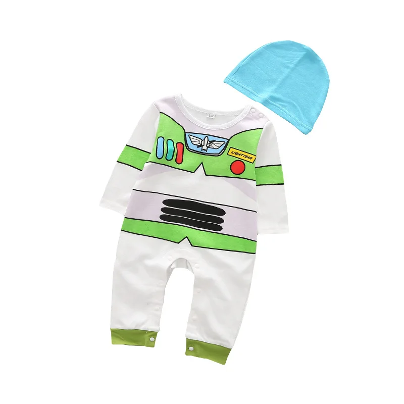 Комбинезон для новорожденных костюм ковбоя Вуди Базза Лайтера из хлопка косплея