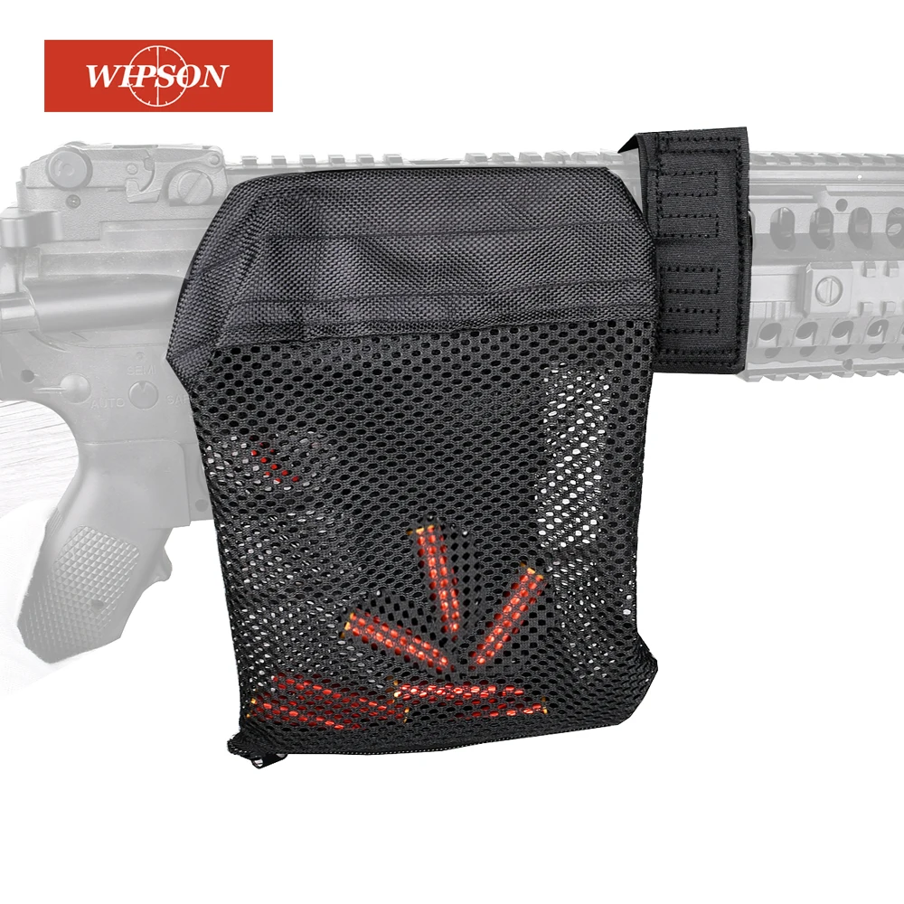 

Тактические аксессуары WIPSON AR 15, нейлоновая сетка черного цвета, закрывается на молнию