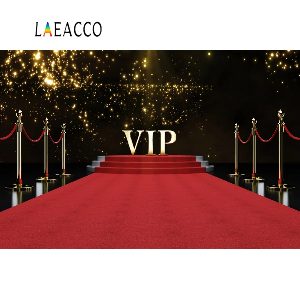 День рождения красный ковер сценический Блестящий горошек VIP постер с принцессой