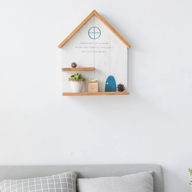 Деревянный настенный крючок настенное украшение для гостиной полка дырокол