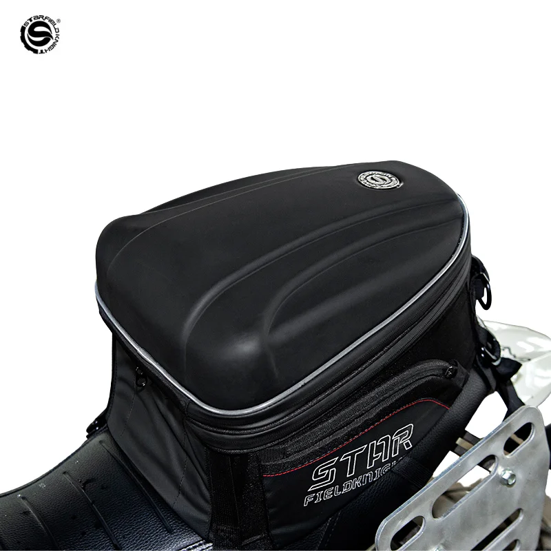 

Waterproof Motorcycle Rear Seat Bag Large Capacity Motocross Trunk Bag Hard Shell Helmet Tail Bag Travel Motors Suitcase Package