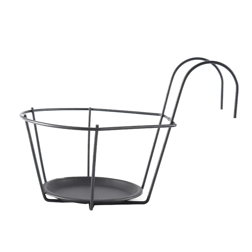 

3pcs Bedroom Outdoor Plant Stand Easy Clean Corner Balcony Strong Bearing Space Saving Iron Art Stable Patio Garden With 2 Hooks