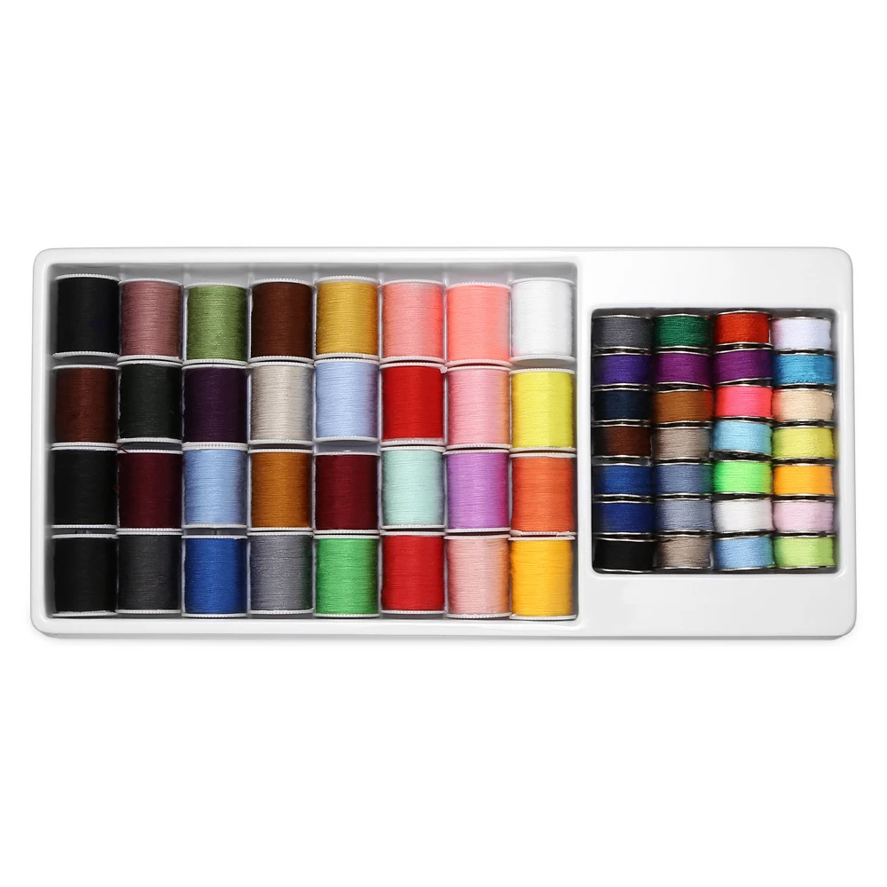 

53pcs Assorted Colors Sewing Thread Spools Storage Organizer Holder DIY Apparel Needlework Storage Machine Sewing Tools