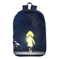 little nightmares backpack teens fashion bookbag game cartoon printing student school bag casual cosplay rucksack